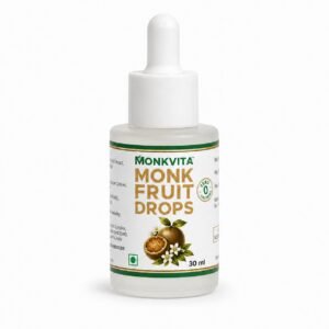 MonkVita Monk Fruit Drops 30ml — Zero-Calorie Liquid Sweetener, Zero Carb, Keto Friendly, Low Glycemic, No Aftertaste — 100% Pure Natural Sugar Alternative for Tea, Coffee & Beverages (Copy)